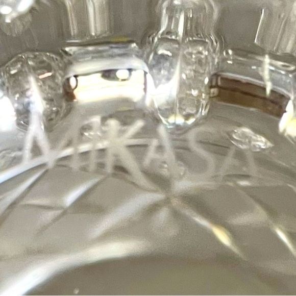 Mikasa egg shaped jar with lid, vintage crystal, no flaws, difficult to find - Picture 5 of 5